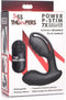 XR Brands AT Power - Prostate Stimulator Hollow Prostate Plug with Remote Control and 7 Speeds black