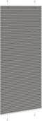 vidaXL - Plissé - rolgordijn - 85x200 - cm - stofbreedte - 84,4 - cm - antraciet