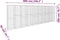 vidaXL - Schanskorfmuur - met - deksel - 600x50x200 - cm - gegalvaniseerd - staal