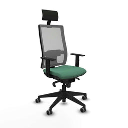 Bureaustoel met hoofdsteun Piqueras y Crespo 1D066G1 Smaragdgroen
