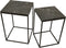 PTMD Volos Set Of 2 Side Tables Brown Marble