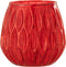 J-Line kaarshouder Motieven - glas - rood - large - 2 stuks