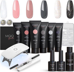 Moods Gellac - Luxe Polygel Set - Polygel Nagels Starterspakket - 6 Kleuren (6x15ml)