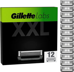 Gillette Navulmesjes Voor GilletteLabs - Exfoliating Bar En Heated Razor - 12 Scheermesjes
