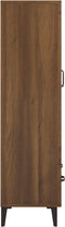 vidaXL - Hoge - kast - 70x31x115 - cm - bewerkt - hout - bruin - eikenkleur