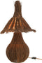 J-Line tafellamp Tropical - jute - bruin