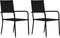 vidaXL - Tuinstoelen - 2 - st - poly - rattan - zwart