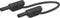 Stäubli SLK205-K Veiligheidsmeetsnoer 2mm-veiligheidsstekker 2mm-veiligheidsstekker 1.00 m Zwart 1 stuk(s)