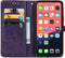 iMoshion Hoesje Geschikt voor iPhone 13 Pro Hoesje Met Pasjeshouder - iMoshion Mandala Bookcase - Paars