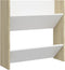 vidaXL - Wandschoenenkasten - 4 - st - 60x18x60 - cm - hout - wit - sonoma - eiken
