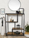 SVJ Kast Rechthoekig - 0 x 75 x 115 cm - Ijzer/Hout - Zwart