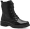 Tamaris Comfort Essentials - Veterboots - Uitneembaar voetbed - Zwart lak