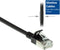 ACT Zwarte 10 meter LSZH U/FTP CAT6A datacenter slimline patchkabel snagless met RJ45 connectoren DC7910