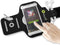 Muvit Sport armband - Universeel - Klittenbandsluiting - Reflecterende accenten - Kleur zwart (XL)
