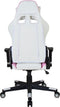 Gamestoel Thomas - bureaustoel racing gaming - ergonomisch - wit roze