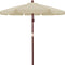 Kingsleeve Parasol 330cm – UV Bescherming 80+ Waterafstond - Crème