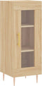 vidaXL - Dressoir - 34,5x34x90 - cm - bewerkt - hout - sonoma - eiken