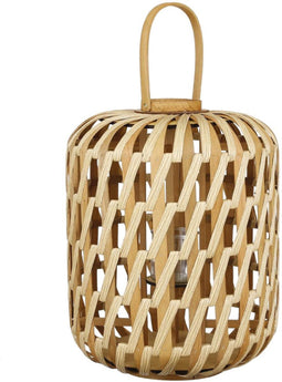 Mica Decorations Lantaarn Helios - 42x42x55 cm - Polyester - Bruin