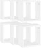 vidaXL - Wandschappen - kubus - 6 - st - 30x15x30 - cm - wit