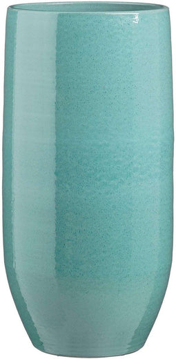 Mica Decorations Bloempot Matteo - 32x32x70 cm - Terracotta - Turquoise
