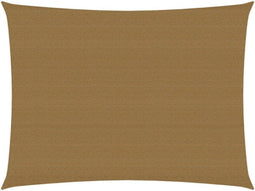 vidaXL - Zonnezeil - 160 - g/m² - 5x6 - m - HDPE - taupe