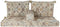 2-zitsbank DKD Home Decor Beige Bruin Katoen Geel (145 x 76 x 13 cm)