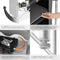 tectake® Campingkeuken - Opvouwbare Campingkast - Hittebestendig Werkblad - 172 x 52 x 104 cm - Grijs