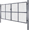vidaXL - Gaaspoort - 289x175 - cm - gegalvaniseerd - staal - grijs