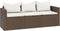 vidaXL - Loungeset - poly - rattan - bruin