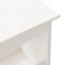 vidaXL - Halbankje - 100x28x45 - cm - massief - grenenhout - wit