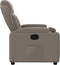 Fauteuil verstelbaar stof taupe