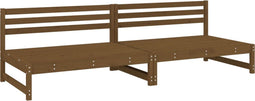 vidaXL - Tuinmiddenbanken - 2 - st - 120x80 - cm - massief - grenenhout - honingbruin