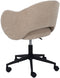 Design bureaustoel - Beige - Stof - Comfortabele zitpositie - volwassenen