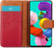 iMoshion Hoesje Geschikt voor Samsung Galaxy A51 Hoesje Met Pasjeshouder - iMoshion Luxe Canvas Bookcase - Rood