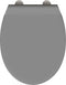 vidaXL - Snelsluiting - Toiletkap - met - Soft - Close - Duroplast - Grijs
