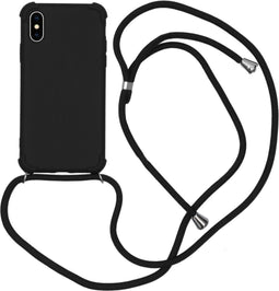 iMoshion Hoesje Geschikt voor iPhone Xs / X Hoesje Met Koord - iMoshion Color Backcover met koord - Zwart