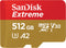 Sandisk Extreme microSDXC UHS-I (2024) - 512GB - Leessnelheid 170 MB/s - Schrijfsnelheid 80 MB/s