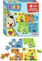 Bumba 4 in 1 puzzel - beroepen - 4 x 6 stukken