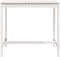 vidaXL Tuintafel 121x82,5x110 cm massief grenenhout wit
