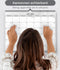 Systemyze S0057 - Wandkalender - 12 Maanden - Ophangbaar - 43 x 33 cm - Grijs/Wit