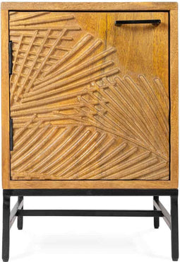 Liviza Nachtkastje Mistral - links - Mangohout - Rechthoek Bruin - 55 cm , 38 cm , 38 cm