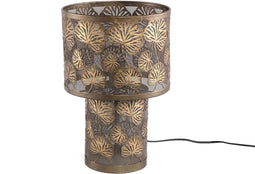 PTMD Reder Ronde Tafellamp - H41,5 x Ø27,5 cm - Metaal - Goud