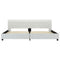 Bedframe kunstleer wit 180x200 cm