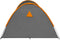 vidaXL - Iglotent - 8-persoons - 650x240x190 - cm - grijs - en - oranje