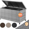 Casaria Opbergkist - Kussenbox 420L - Weerbestendig 122x56x61cm - Grijs