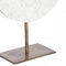 Light & Living Deco Beeld Yvo - Steen/Metaal - Wit/Goud - 25x35x10 cm (BxHxD)