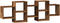 vidaXL - Wandschap - 129x18x42 - cm - bewerkt - hout - oud - houtkleurig