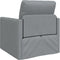 vidaXL - Vloersofa - Bed - 2-in-1 - Lichtgrijs - 74x77x81 - cm - Stof