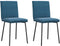 vidaXL - Eetkamerstoelen - 2 - st - fluweel - blauw
