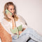 Selencia Hoesje Geschikt voor iPhone 13 Hoesje Met Pasjeshouder - Selencia Llyr 2-in-1 Uitneembare Slang Bookcase - Groen